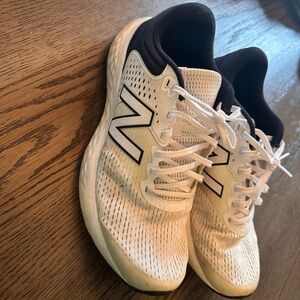 New Balance Cream and Black Running Shoes
